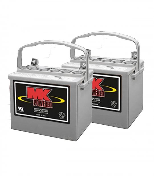 Deux batteries GEL 32Ah de MK Battery spéciale Scooter électrique handicapé, mais aussi personne à mobilité réduite ou senior