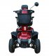 Face avant du scooter électrique pour personne handicapée Pride XL 140 en rouge