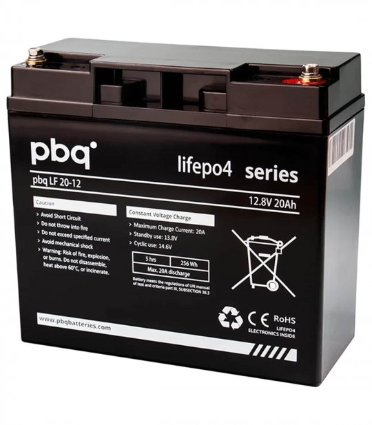Batterie Lithium pbq LF 20 Ah pour scooter électrique senior, personne handicapée ou mobilité réduite