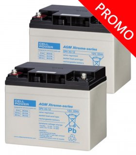 Promo : deux batteries Cellpower CPX 33-12 pour scooter PMR senior, pour personne handicapée ou de mobilité réduite