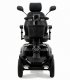 Vue avant du scooter électrique handicapé PMR Life & Mobility Presto S en noir
