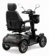 Vue 3/4 arrière du scooter électrique handicapé PMR Life & Mobility Presto S en noir