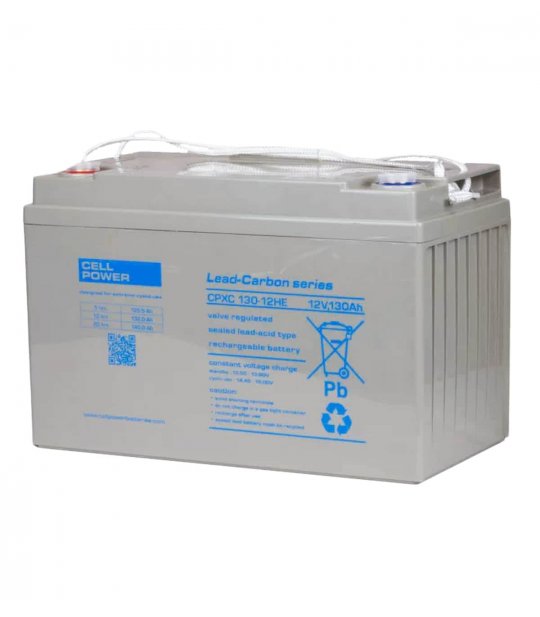 Batterie Cellpower CPXC 130-12 (en face) spéciale pour scooter PMR, senior, pour personne handicapée ou mobilité réduite